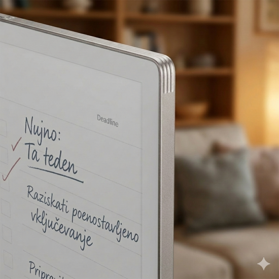 reMarkable Paper Pro paper tablet showing 11.8 inch colour display with slim profile, front view, no marker included