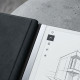 reMarkable 2 Book Folio Premium Leather Case in black, closed folio-style cover with built-in magnets for the 10.3-inch digital notepad