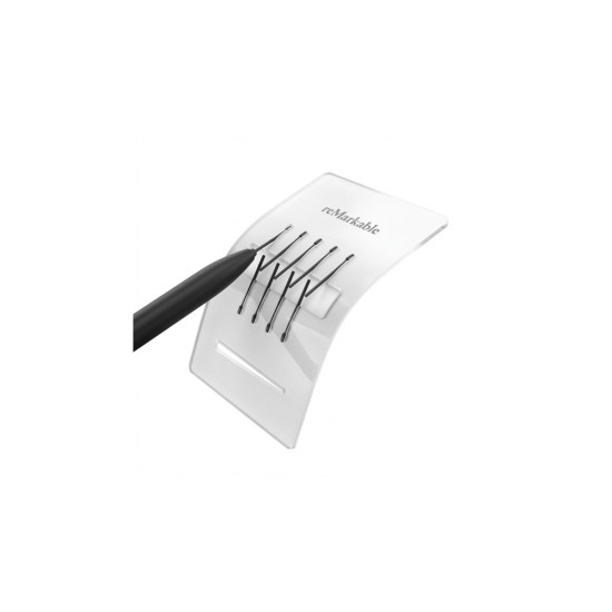 reMarkable 2 Marker Tips Refill 9-pack, replacement pen tips compatible with Marker and Marker Plus, shown in retail packaging