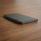 reMarkable Pro Move Book Folio – Black Leather reMarkable Paper Pro Move black premium leather book folio case, closed front view showing natural leather texture and magnetic clasp