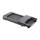 UREVO Foldi 3S Smart Treadmill Black UREVO Foldi 3S Smart Electric Treadmill in black with integrated adjustable work surface for laptop use at home