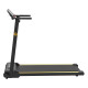 UREVO Foldi Mini Electric Treadmill Black Orange UREVO Foldi Mini electric treadmill in black and orange, compact foldable design shown from front angle