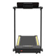 UREVO Foldi Mini Electric Treadmill Black Orange UREVO Foldi Mini electric treadmill in black and orange, compact foldable design shown from front angle