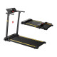 UREVO Foldi Mini Electric Treadmill Black Orange UREVO Foldi Mini electric treadmill in black and orange, compact foldable design shown from front angle