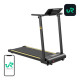 UREVO Foldi Mini Electric Treadmill Black Orange UREVO Foldi Mini electric treadmill in black and orange, compact foldable design shown from front angle