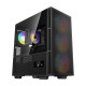 UVI OMEGA AM96F16 gaming desktop PC with mesh front panel and tempered glass side panel, featuring Ryzen 5 7500F and RX 9060 XT 8GB graphics card
