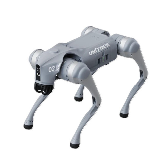 Unitree GO2 AIR kompaktni četveronožni robot, sivi dizajn, namijenjen istraživanju i obrazovnim primjenama