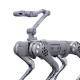 Unitree Z1 kompaktna 6-osna robotska roka, srebrno-siva, prikazana v iztegnjeni pozi na beli podlagi