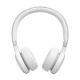 JBL LIVE 670NC bele naglavne slušalke z mehkim naglavnim trakom in True Adaptive Noise Cancelling tehnologijo