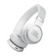 JBL LIVE 670NC bele naglavne slušalke z mehkim naglavnim trakom in True Adaptive Noise Cancelling tehnologijo