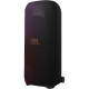 JBL PartyCover Ultimate protective cover for PartyBox Ultimate, shown in black wetsuit-style material with a sleek fitted design