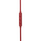 JBL Tune 305C USB-C in-ear headphones in red with flat tangle-free cable and three-button remote