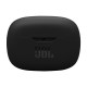 JBL Wave Beam 2 black wireless earbuds with active noise cancellation, shown in a closed carrying case against a white background