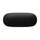 JBL Wave Beam 2 black wireless earbuds with active noise cancellation, shown in a closed carrying case against a white background