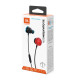 JBL Quantum 50N Nintendo wired in-ear headphones with integrated controller, volume slider and mute button