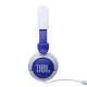 JBL JR 320 Blue on-ear kids' headphones with adjustable headband and soft blue ear cushions