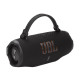 JBL Charge 6 Black Portable Speaker JBL Charge 6 Black portable speaker shown from the front, cylindrical design with black fabric grille and JBL branding