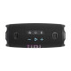 JBL Charge 6 Black Portable Speaker JBL Charge 6 Black portable speaker shown from the front, cylindrical design with black fabric grille and JBL branding