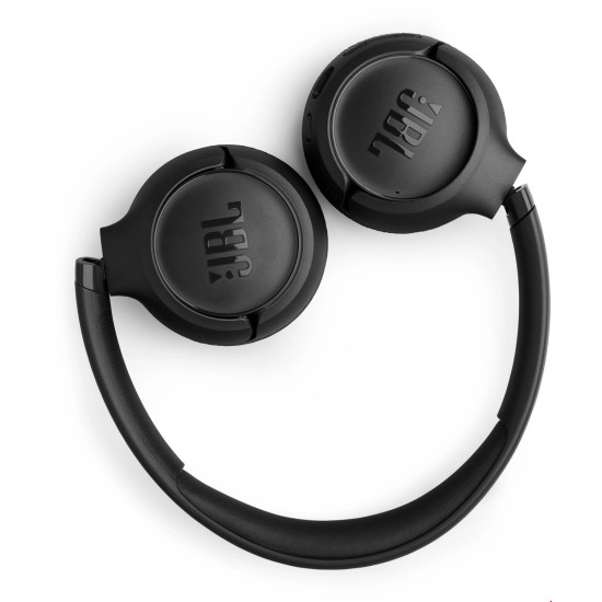 JBL Tune 530BT črne naglavne brezžične slušalke, zložljiva lahka konstrukcija v črni barvi
