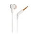 JBL Tune 210 in-ear earphones with metallic finish, 8.7mm drivers, and one-button remote on white background