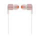 JBL Tune 210 Wired Headphones – Rose Gold JBL Tune 210 wired in-ear headphones in rose gold metallic finish with single-button remote and microphone on cable
