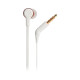 JBL Tune 210 Wired Headphones – Rose Gold JBL Tune 210 wired in-ear headphones in rose gold metallic finish with single-button remote and microphone on cable