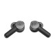 JBL Quantum TWS Black truly wireless headphones with USB-C charging case and dongle, shown in black finish
