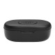 JBL Quantum TWS Black truly wireless headphones with USB-C charging case and dongle, shown in black finish
