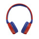 JBL JR310 BT red on-ear wireless kids' headphones with adjustable headband, foldable design, shown in red colour