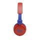 JBL JR310 BT red on-ear wireless kids' headphones with adjustable headband, foldable design, shown in red colour