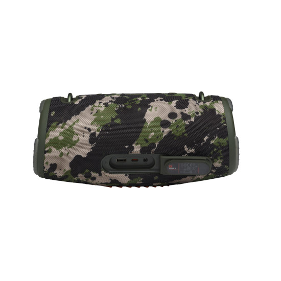 JBL Xtreme 3 Camouflage portable Bluetooth speaker with carrying strap, camouflage print finish, four drivers and two bass radiators