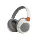 JBL JR460NC wireless on-ear headphones in white, designed for children, with padded earcups and adjustable headband