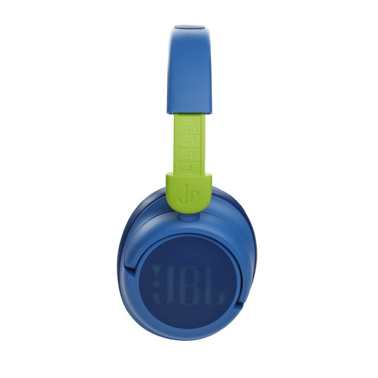 JBL JR460NC Blue over-ear wireless kids' headphones with foldable design and adjustable headband