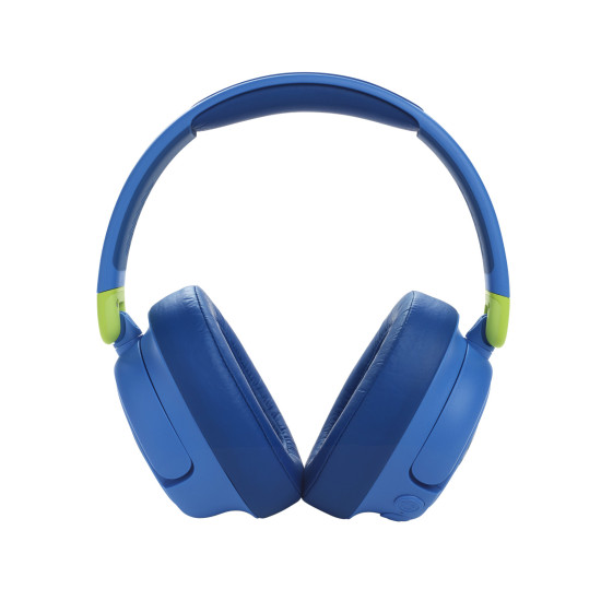 JBL JR460NC Blue over-ear wireless kids' headphones with foldable design and adjustable headband
