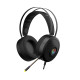 UVI Wrath 7.1 V2 over-ear gaming headphones with RGB lighting and dedicated inline controller on white background