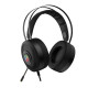 UVI Wrath 7.1 V2 over-ear gaming headphones with RGB lighting and dedicated inline controller on white background