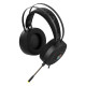 UVI Wrath 7.1 V2 over-ear gaming headphones with RGB lighting and dedicated inline controller on white background