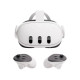 Meta Quest 3 512 GB VR Headset Meta Quest 3 512 GB VR headset in white, front-facing view showing dual lenses and controller-free design