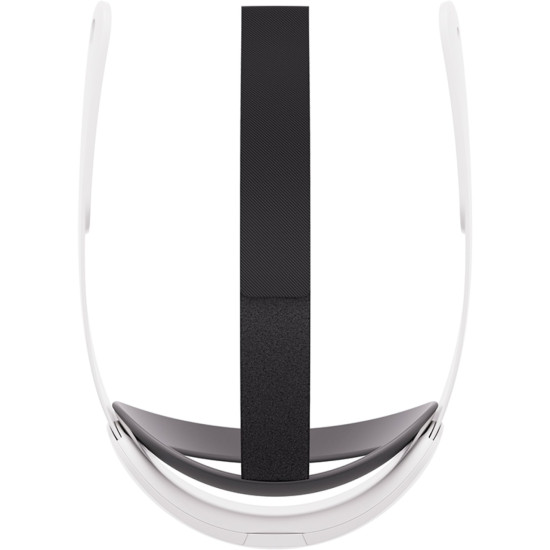 Meta Quest 3 / 3S Elite Strap White Meta Quest 3 and Quest 3S Elite Strap in white with dial adjustment wheel and flexible silicone rear head cradle