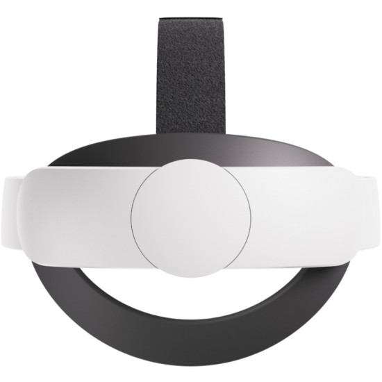 Meta Quest 3 / 3S Elite Strap White Meta Quest 3 and Quest 3S Elite Strap in white with dial adjustment wheel and flexible silicone rear head cradle