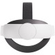 Meta Quest 3 / 3S Elite Strap White Meta Quest 3 and Quest 3S Elite Strap in white with dial adjustment wheel and flexible silicone rear head cradle