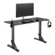UVI Desk Breacher black RGB gaming desk 136x60 cm with RGB strip lighting mounted on the underside of the desk surface