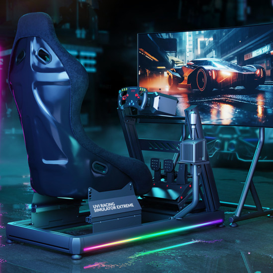 UVI Racing SIM Extreme LED Strip RGB UVI Racing SIM Extreme LED Strip with RGB colour lighting, 1 cm x 109 cm, designed for sim racing cockpit setups