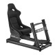 UVI Racing SIM Extreme Sim Racing Cockpit UVI Racing SIM Extreme racing simulator with aluminium frame, adjustable fiberglass seat, and tiltable steering wheel and pedal panels