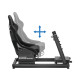 UVI Racing SIM Extreme Sim Racing Cockpit UVI Racing SIM Extreme racing simulator with aluminium frame, adjustable fiberglass seat, and tiltable steering wheel and pedal panels