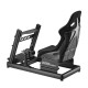 UVI Racing Shifter Mount for SIM Extreme simulator cockpit, black powder-coated steel bracket compatible with most gaming shifters