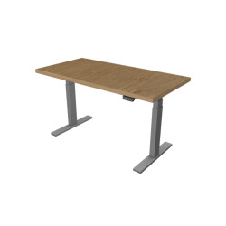 UVI Desk frame Grey and table top Natural Oak 139 x 68 x 3,8 cm