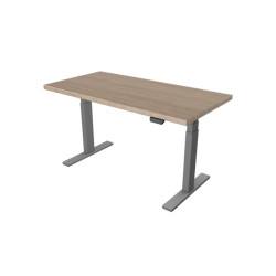 UVI Desk frame GREY and desk SONOMA 139 x 68 x 3,8 cm