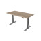 UVI Desk frame GREY and desk SONOMA 139 x 68 x 3,8 cm