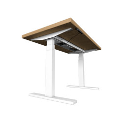 UVI Desk frame White and table top Natural Oak 139 x 68 x 3,8 cm UVI Desk frame White and table top Natural Oak 139 x 68 x 3,8 cm